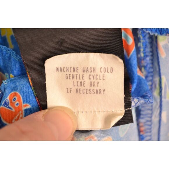 Big Hed Designs Women's Medium Blue Spaghetti Strap Knee Length Dress - Picture 11 of 12